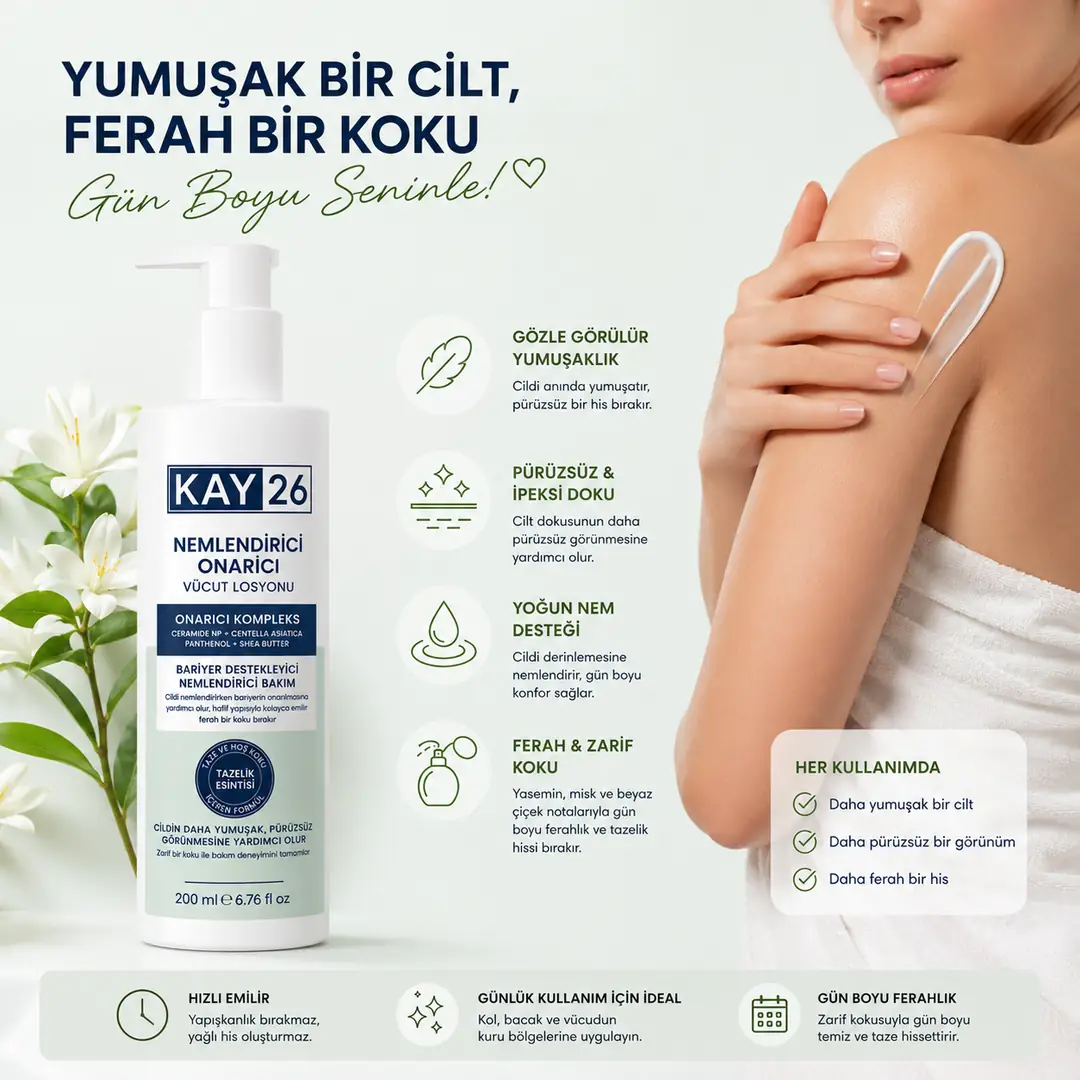 KAY26 Besleyici Vücut Losyonu – Ferah Kokulu 5