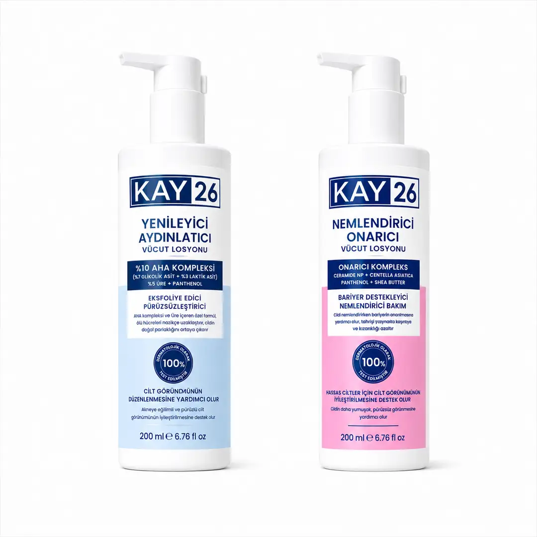 KAY26 Body Care Duo| Eksfoliasyon + Nemlendirme Rutini 1