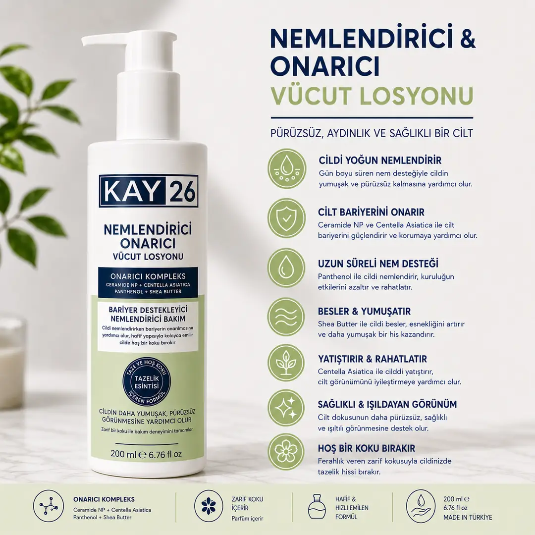 KAY26 Besleyici Vücut Losyonu – Ferah Kokulu 6